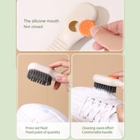 فرشاة تنظيف الأحذية بتصميم الضغط وحجم صغير وسهل ال...