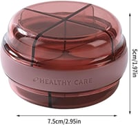 علبة تنظيم الحبوب والأدوية مزدوجة الطبقات، مقاومة...