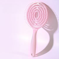 فرشاة فك التشابك للشعر المجعد بتصميم شبه مهوى لتجف...