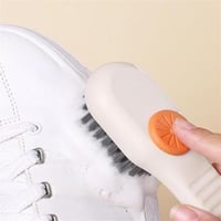 فرشاة تنظيف الأحذية بتصميم الضغط وحجم صغير وسهل ال...