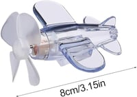 لعبة طائرة ديكورية بمروحة تعمل بالطاقة الذاتية وإض...