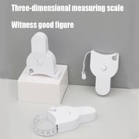 شريط قياس الجسم مرن 60 انش (150 سم) مع زر قابل للس...