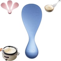 ملعقة أرز بلاستيكية مقاومة للحرارة وغير لاصقة، مثا...