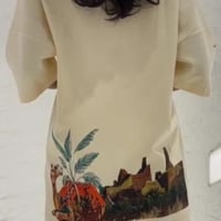 Camel Design Oversized T-Shirt - تيشيرت بتصميم جمل...
