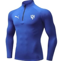 Al-Hilal Blue Sports Sweater Thumb Hole - سويتر ال...