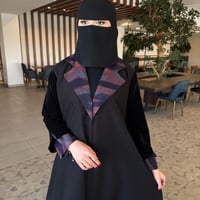 عبايه شتويه نص كلوش+نقاب وطرحه