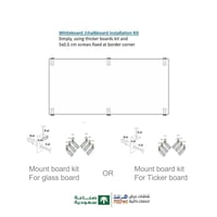 سبورات بيضاء زجاجية مغناطيسية للأعمال الاحترافية -...