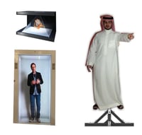 ايجار يومي - عرض 3d هولوجرام مروحة مقاس 1*2 متر -...