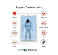 عرض 3d هولوجرام مجسم شفاف