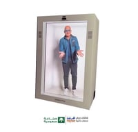 عرض 3d هولوجرام مجسم شفاف