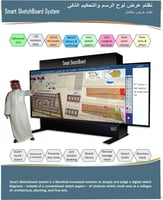 120 بوصة شاشة نظام عرض لوح الرسم والتحكيم الذكي