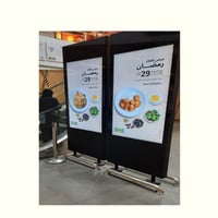 55 بوصة شاشة عرض طولية وجهين . احترافية ضد الكسر و...