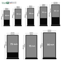 75 بوصة شاشة عرص طولية . احترافية ضد الكسر والسوائ...
