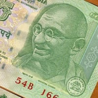 الهند فئة 5 روبية أنسر