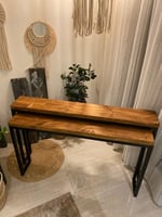 طاولتين خشب طبيعي بتصميم جديد#32