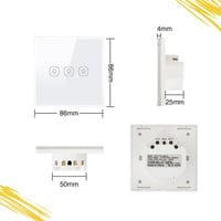 مفتاح إضاءة ذكي Tuya – Wi-Fi / Zigbee (فردي / مزدو...