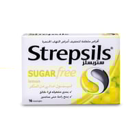 ستربسلز ليمون خالي من السكر 16 قرص | STREPSILS LEM...