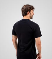 فنيلة داخلية رجالية قطن دائري لون أسود ( من شادن )