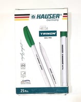 علبة اقلام جافة 25 قلم لون اخضر( مثلث) هوزر الماني...