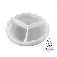 706 -قالب سيليكون صحن دائري متعرج