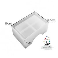 649 - قالب سيليكون صندوق لوضع الكوسترات المربعة