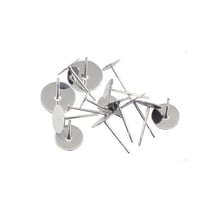 828 - اقراط لأعمال الريزن - لون فضي ( 10 ) قطع مزد...