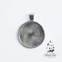 564 - تعليقة دائرة للتعبئة فضي