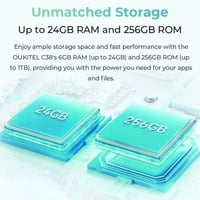 أوكيتيل - هاتف C38 شاشة 6.6 بوصة بطارية 5150 مللي...