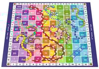 لوح لعب لودو + سلم و ثعبان