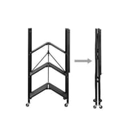 رفوف تخزين معدن متعددة الاستخدام بعجلات