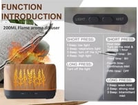 فواحة اللهب السحرية جهاز مرطب ومعطر للهواء
