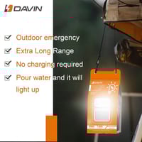 كشاف الطوارئ يعمل بالملح