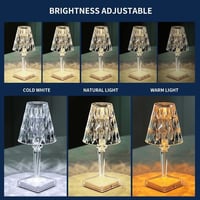 مصباح طاولة LED كريستال من الاكريليك