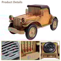 مكبر صوت كلاسيكي على شكل سيارة بتقنية البلوتوث - ب...