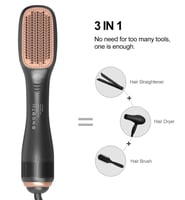 جهاز تجفيف وتصفيف الشعر الاحترافي 3 في 1 | جهاز اس...