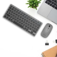 لوحة مفاتيح بلوتوث لاسلكية رفيعة للغاية ومحمولة مع...