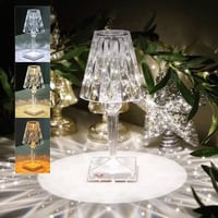 مصباح طاولة LED كريستال من الاكريليك