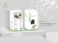 شاحن جداري PD مع كيبل آيفون قماشي