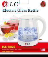 DLC غلاية كهربائية بقوة 2200 واط وبسعة 1.8 لتر