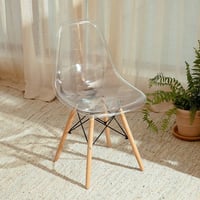 كرسي فايبر مع خشب