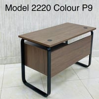 مكتب مع أدراج 120 و140 سم بني غامق