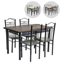 طقم طاولة طعام و4 كراسي عدة ألوان