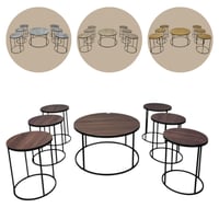 طقم طاولات عدة الوان