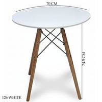 طاولة دائرة خشب عدة ألوان ومقاسات