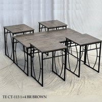 طقم طاولات وسط وخدمة عدة الوان