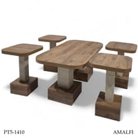 طقم طاولات خشب عدة الوان