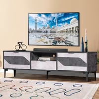 طاولة تلفاز 160سم رمادي غامق