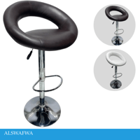 كرسي بار جلد مودرن عدة الوان