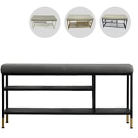 مقعد مع رف حديد عدة الوان