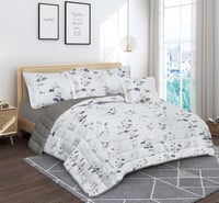 طقم مفارش مضغوط 6 قطعه عدة ألوان